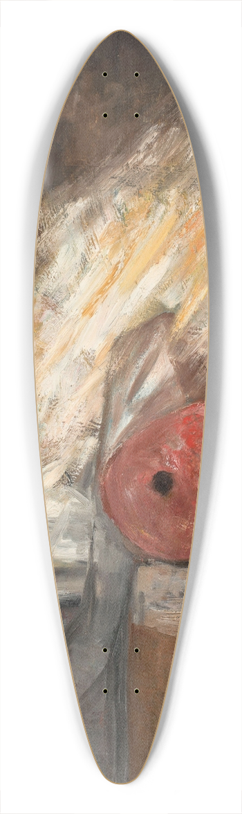 Tadeusz Makowski - Self-portrait with a palette 39.3 inch art pintail longboard deck