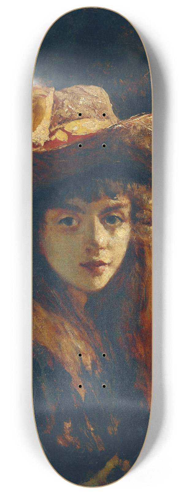 Gustave Courbet - Bildnis Eines Mdchens 8.25 inch art skate deck