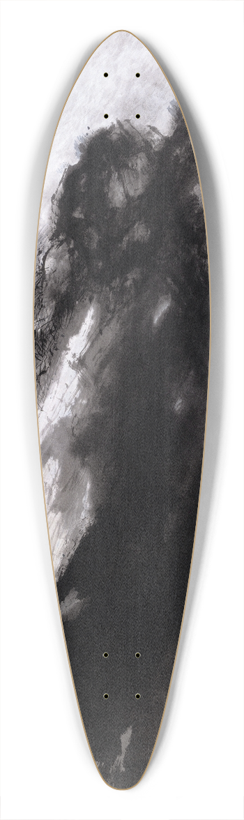 Takeuchi Seih - Waterfall 39.3 inch art pintail longboard deck