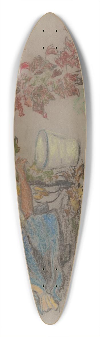 tefan Polkorb - During Harvest 39.3 inch art pintail longboard deck