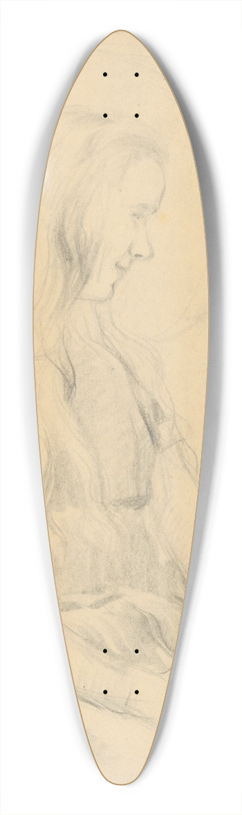 tefan Polkorb - Study for a Saint 39.3 inch art pintail longboard deck