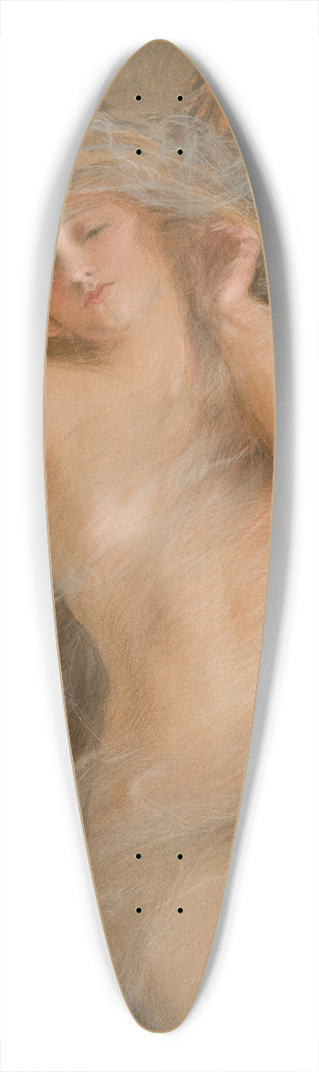 Teodor Axentowicz - Nymph and Satyr 39.3 inch art pintail longboard deck