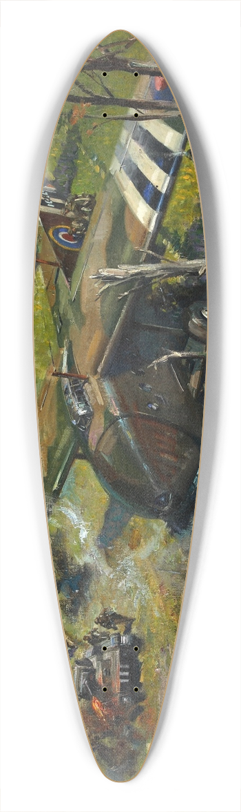 Terence Cuneo - Invasion scene 39.3 inch art pintail longboard deck