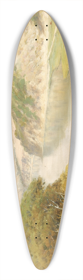 Thaddeus Welch - Landscape 39.3 inch art pintail longboard deck