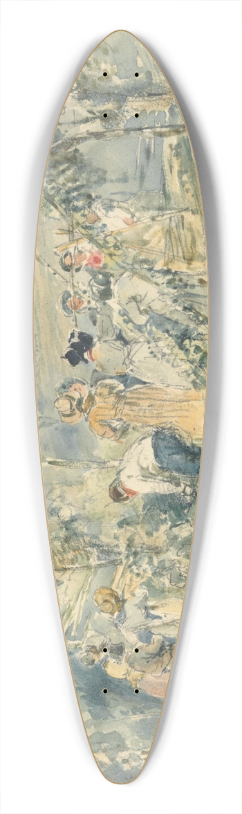 Thales Fielding - Hop Picking 39.3 inch art pintail longboard deck