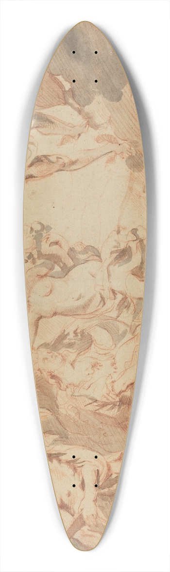 Theodoor van Thulden - Antwerp Blessed with Abundance 39.3 inch art pintail longboard deck