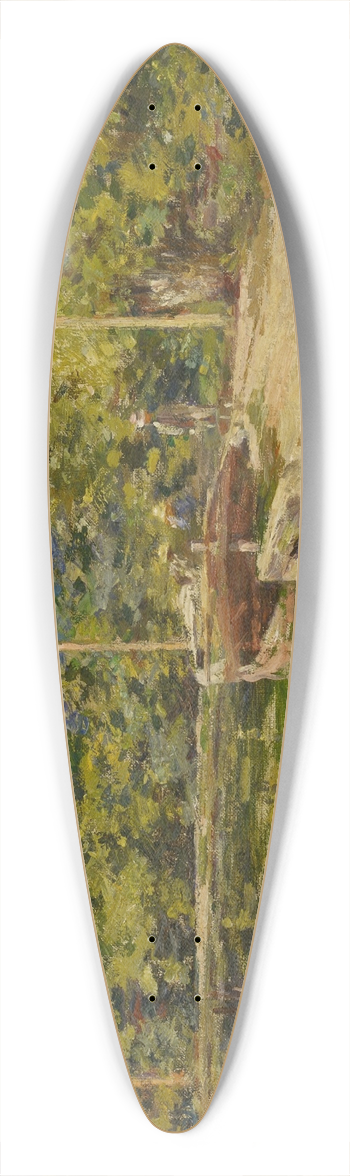 Theodore Robinson - Canal Scene 39.3 inch art pintail longboard deck