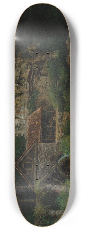 Gustave Courbet - Le Moulin 8.25 inch art skate deck