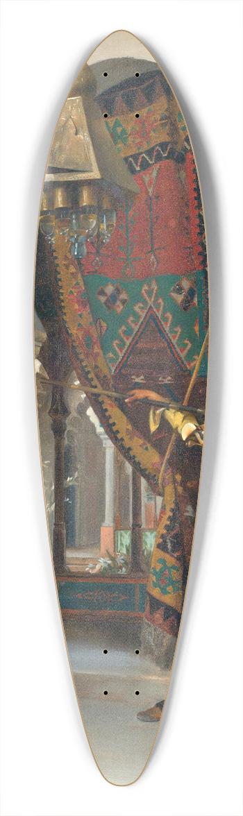 Theodoros Ralli - Lasentinelle 39.3 inch art pintail longboard deck