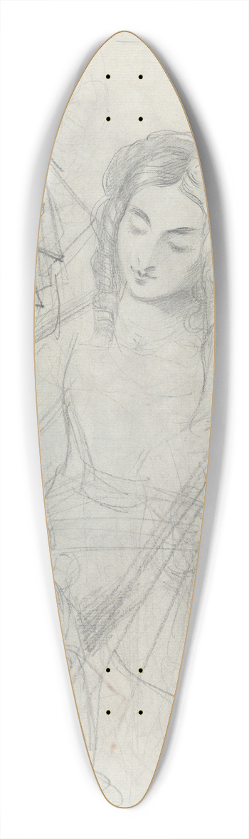 Theodor von Holst - An Equestrian Figure and Other Studies 39.3 inch art pintail longboard deck