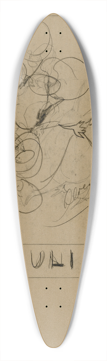 Theo van Hoytema - Akelei, juli 39.3 inch art pintail longboard deck