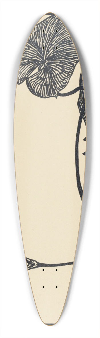 Theo van Hoytema - Augurkenplant 39.3 inch art pintail longboard deck
