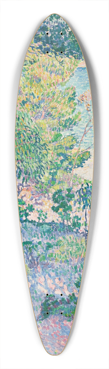 Theo van Rysselberghe - Eucalyptus  Cavalire 39.3 inch art pintail longboard deck