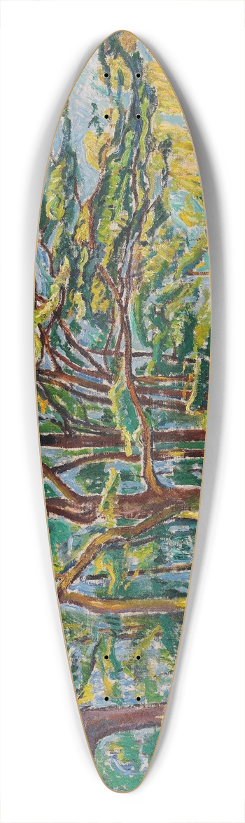 Theo Von Brockhusen - Eichen 39.3 inch art pintail longboard deck