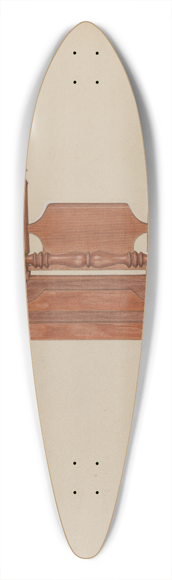 Therkel Anderson - Doll Bed 39.3 inch art pintail longboard deck