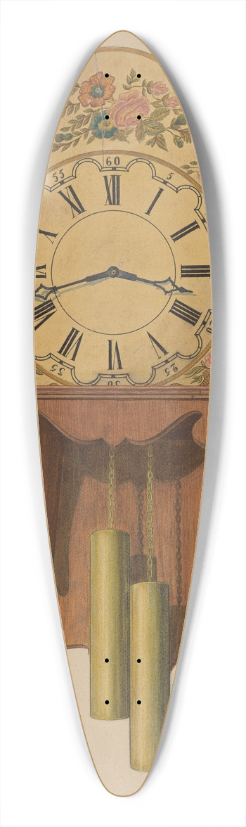 Therkel Anderson - Wall Clock 39.3 inch art pintail longboard deck