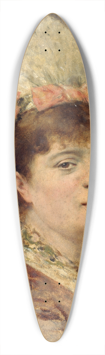 Thobald Chartran - Portrait ddile Riquer 39.3 inch art pintail longboard deck