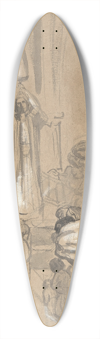 Thodore Chassriau - Mass 39.3 inch art pintail longboard deck