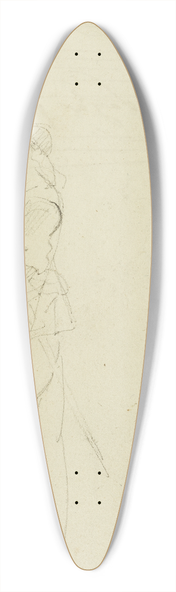 Thodore Gricault - Standing cavalier 39.3 inch art pintail longboard deck