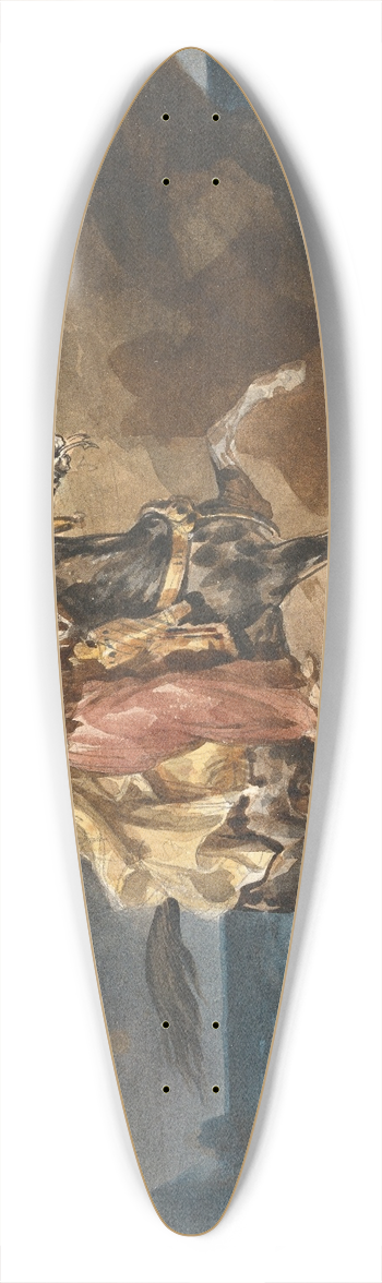 Thodore Gricault - The Giaour 39.3 inch art pintail longboard deck