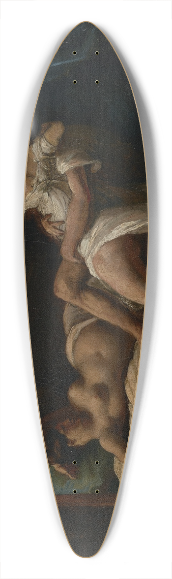 Thodore Gricault - Three Lovers 39.3 inch art pintail longboard deck