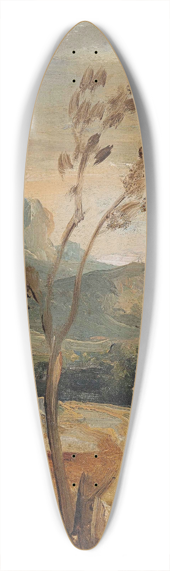 Thodore Rousseau - Paysage dAuvergne 39.3 inch art pintail longboard deck