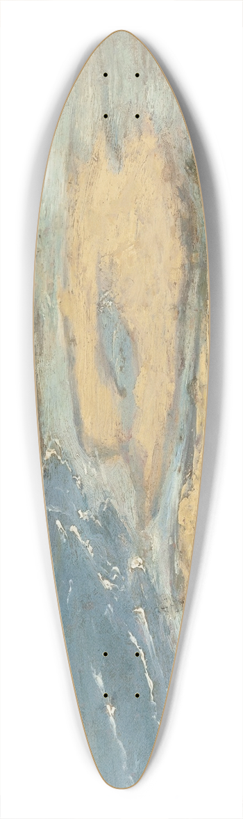 Thodore Rousseau - Plage Prs Du Mont-Saint-Michel 39.3 inch art pintail longboard deck