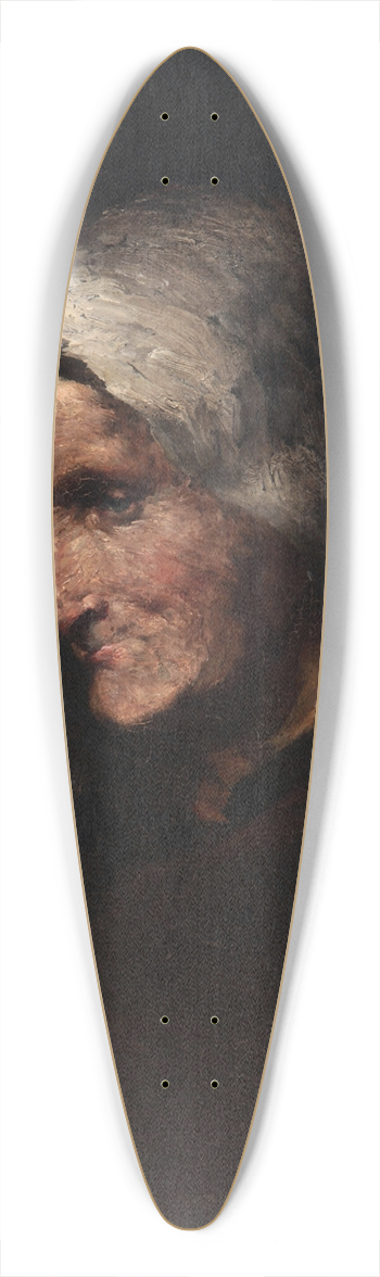 Thodule Ribot - Cabeza de anciana 39.3 inch art pintail longboard deck