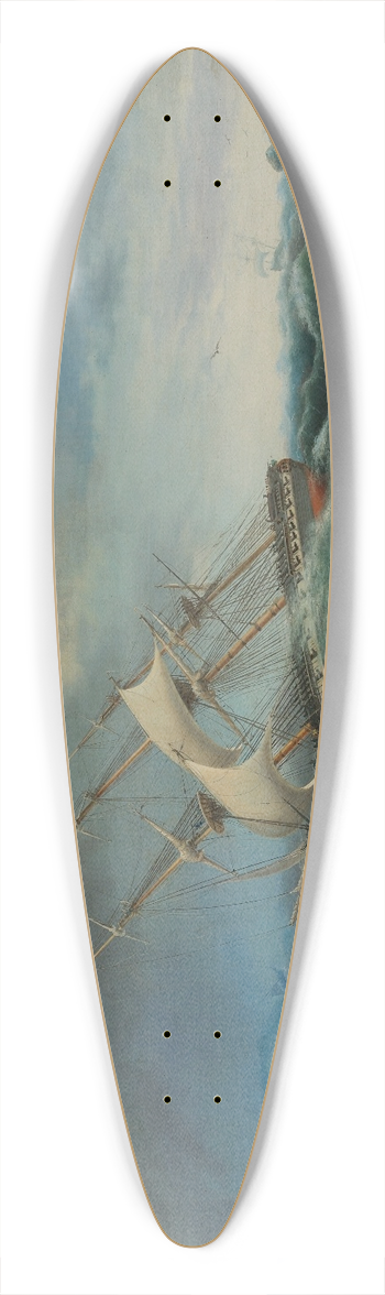 Thomas Birch - The Constitution 39.3 inch art pintail longboard deck