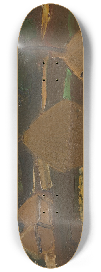 Gustave De Smet - Haystacks 8.25 inch art skate deck