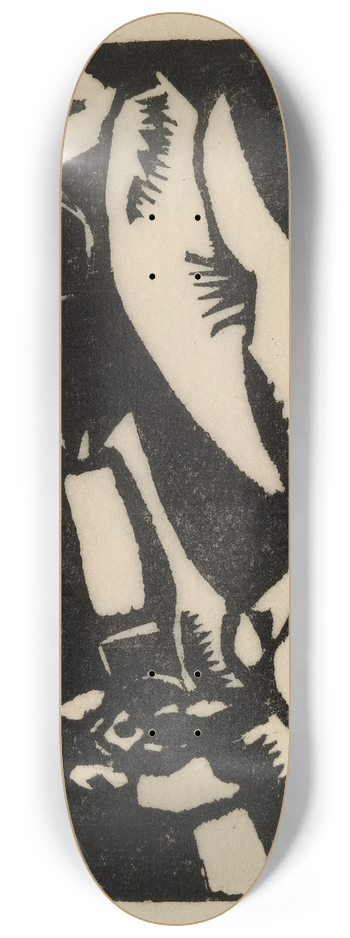 Gustave De Smet - Landscape with a Farm 8.25 inch art skate deck