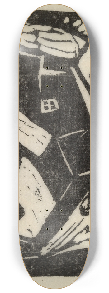 Gustave De Smet - Landscape with a Potato Lifter 8.25 inch art skate deck
