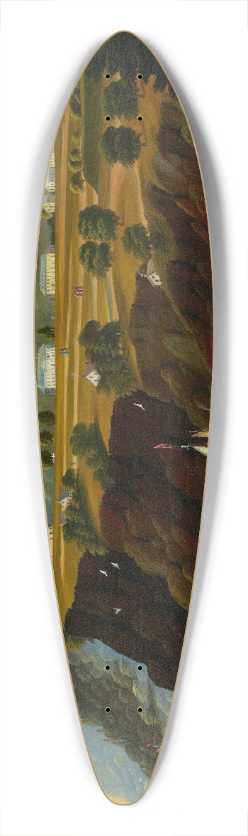 Thomas Chambers - View of West Point 39.3 inch art pintail longboard deck