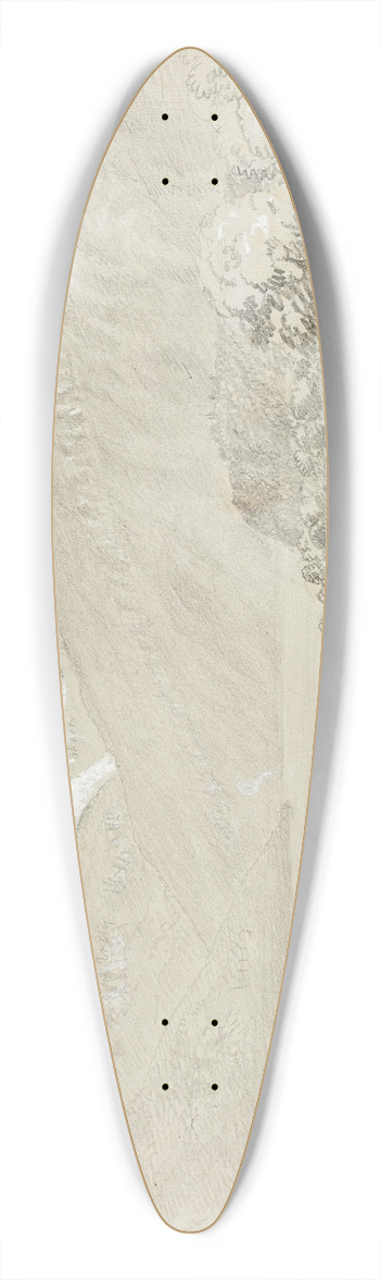 Thomas Cole - Landscape with Jungfrau 39.3 inch art pintail longboard deck
