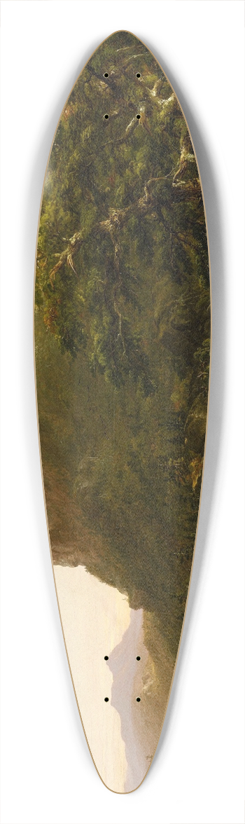 Thomas Cole - The Mountain Ford 39.3 inch art pintail longboard deck