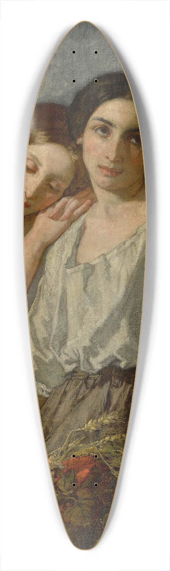 Thomas Couture - Twosisters 39.3 inch art pintail longboard deck