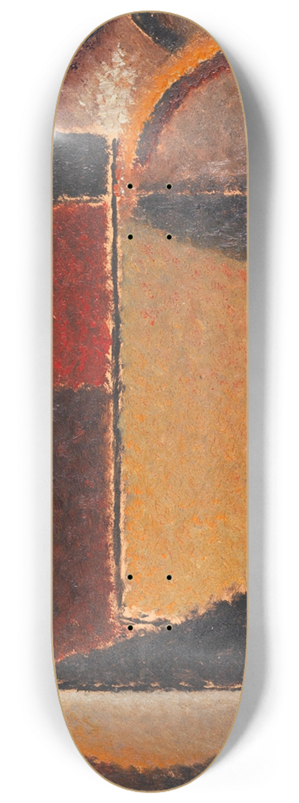 Alexej von Jawlensky - Abstrakter Kopf; Orient  Verhaltene Glut 8.25 inch art skate deck