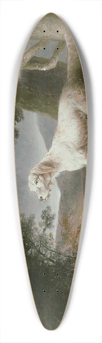 Thomas Doughty - Landscape with Dog 39.3 inch art pintail longboard deck