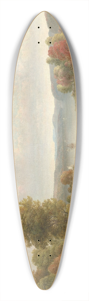 Thomas Doughty - View on the Hudson in Autumn 39.3 inch art pintail longboard deck