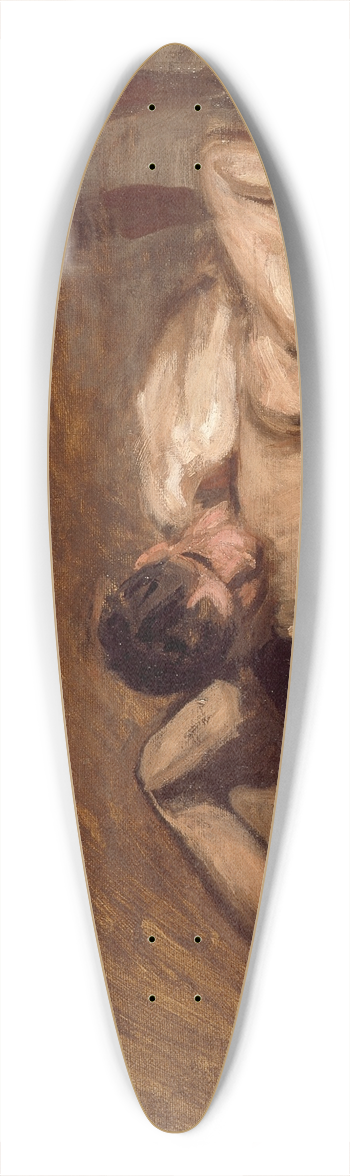 Thomas Eakins - Wrestlers 39.3 inch art pintail longboard deck