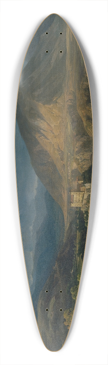 Thomas Ender - Schloss Cles im Nonntal in Sdtirol 39.3 inch art pintail longboard deck