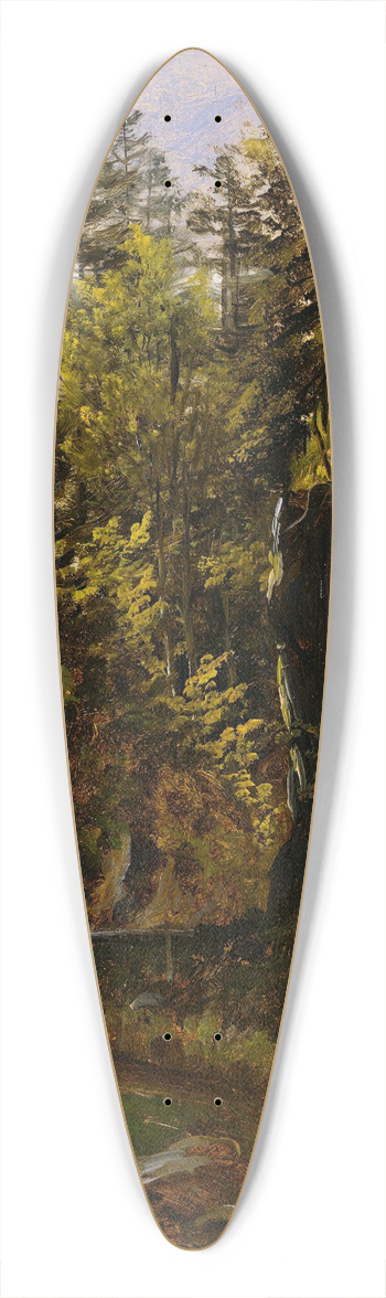 Thomas Fearnley - A Forest Road with an Altar 39.3 inch art pintail longboard deck