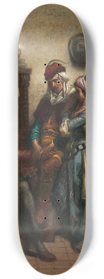 Gustave Dor - Don Quixote and Sancho Panza Entertained by Basil and Quiteria 8.25 inch art skate deck