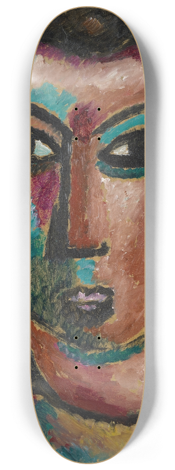 Alexej von Jawlensky - Brown Curls 8.25 inch art skate deck