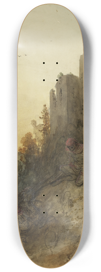 Gustave Dor - The Princess is Held Captive 8.25 inch art skate deck