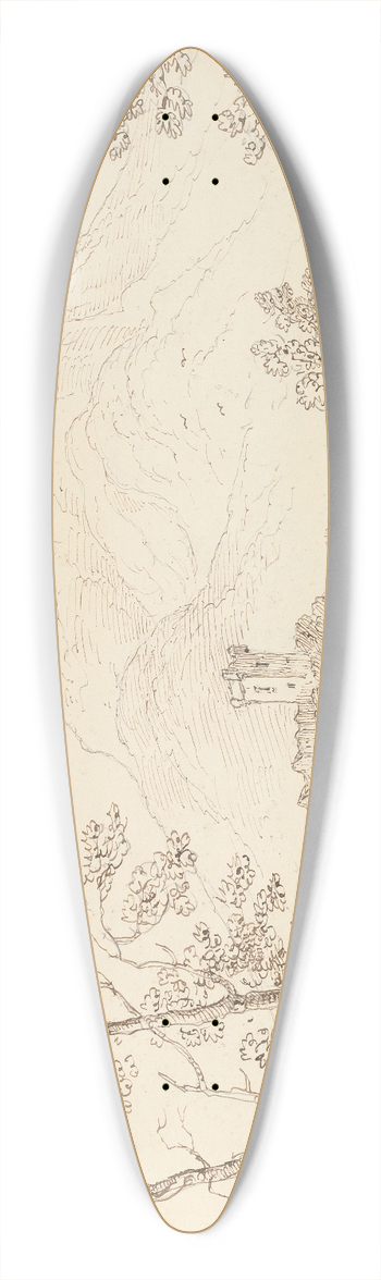 Thomas Hastings - Ross Castle 39.3 inch art pintail longboard deck