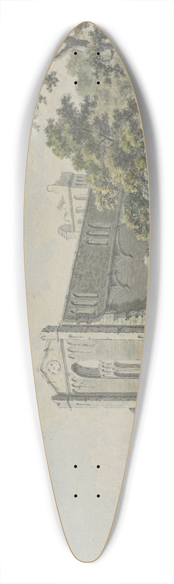 Thomas Hearne - Melrose Abbey 39.3 inch art pintail longboard deck