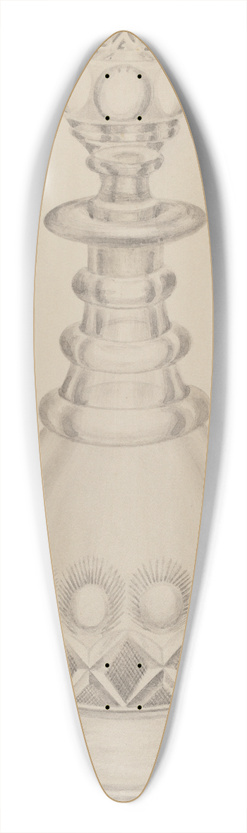 Thomas Holloway - Decanter 39.3 inch art pintail longboard deck