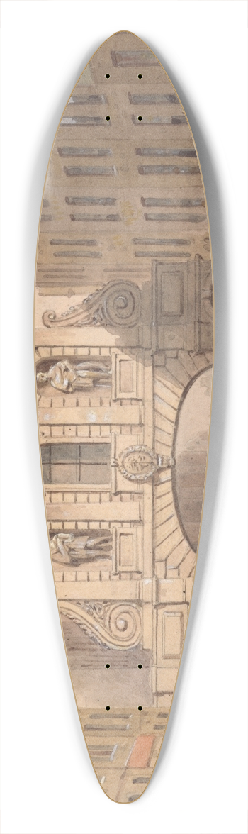 Thomas Hosmer Shepherd - Temple Bar 39.3 inch art pintail longboard deck