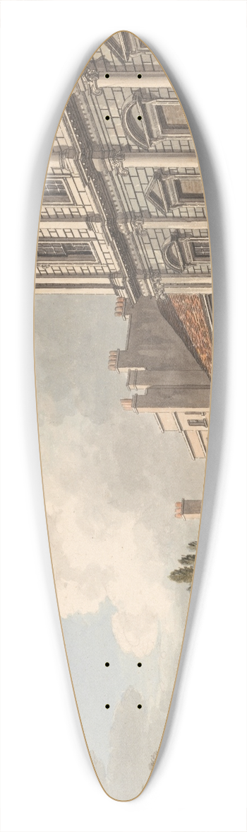 Thomas Malton the Younger - Banqueting House, Whitehall 39.3 inch art pintail longboard deck